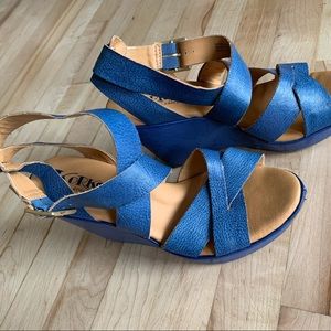 Leather Kork wedges